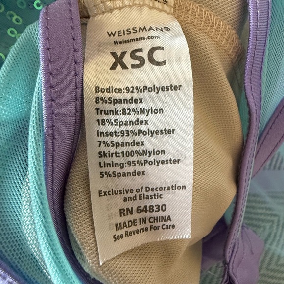 🩰 Weissman Sequin Halter Dance Costume – XSC (Extra Small Child) - Picture 3 of 4